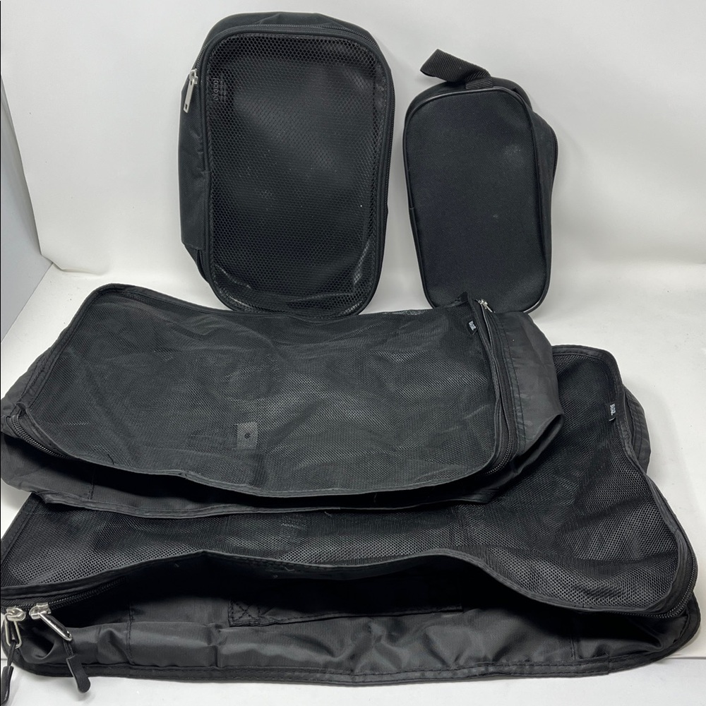 BAGAIL and PROTOCOL PACKING CUBES LG, MD, SM, Toiletry Mesh Travel Bags SET OF 4